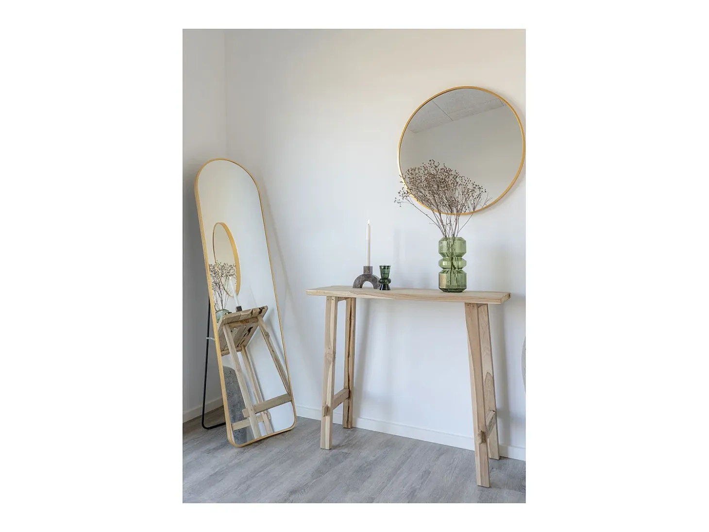 Consola Girona, Marrón, 90x30x80 cm, Kendra Home