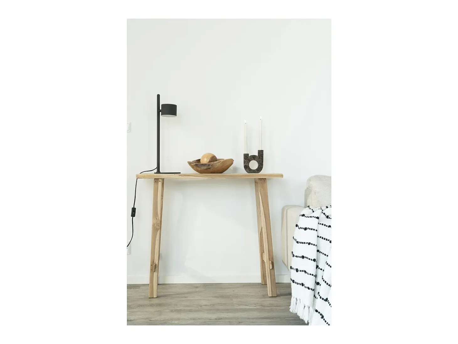 Consola Girona, Marrón, 90x30x80 cm, Kendra Home