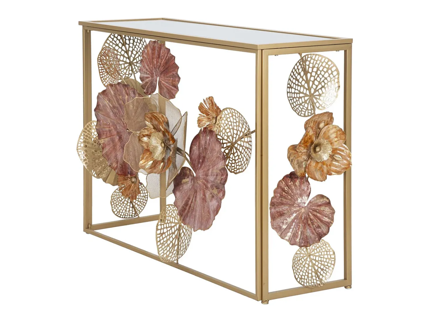 Consola Hoja 69, Multicolor, 114x41,5x80 cm, Kendra Home