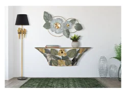 Consola Hoja 74, Multicolor, 120x40,5x37,2 cm, Kendra Home