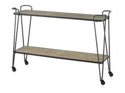 Consola madera de abeto y hierro