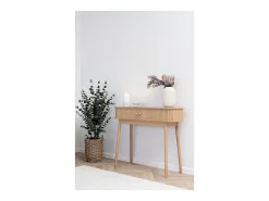 Consola Nikko, Marrón, 100x30x80,5 cm, Kendra Home