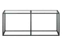 Consola transparente 180x35x75,5 cm Cristal templado