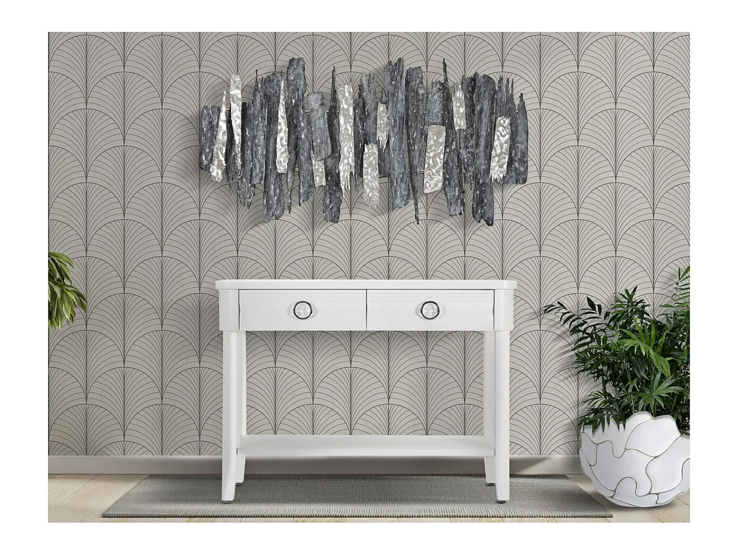 Consola VKH603, Blanco, 110x40x82 cm, Kendra Home