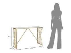 Consola VKH624, Oro, 120x40x80 cm, Kendra Home