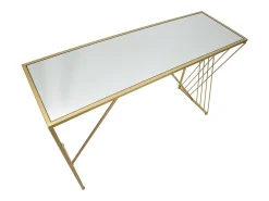 Consola VKH624, Oro, 120x40x80 cm, Kendra Home
