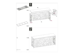 Consola VKH617, Oro, 140x36x82 cm, Kendra Home