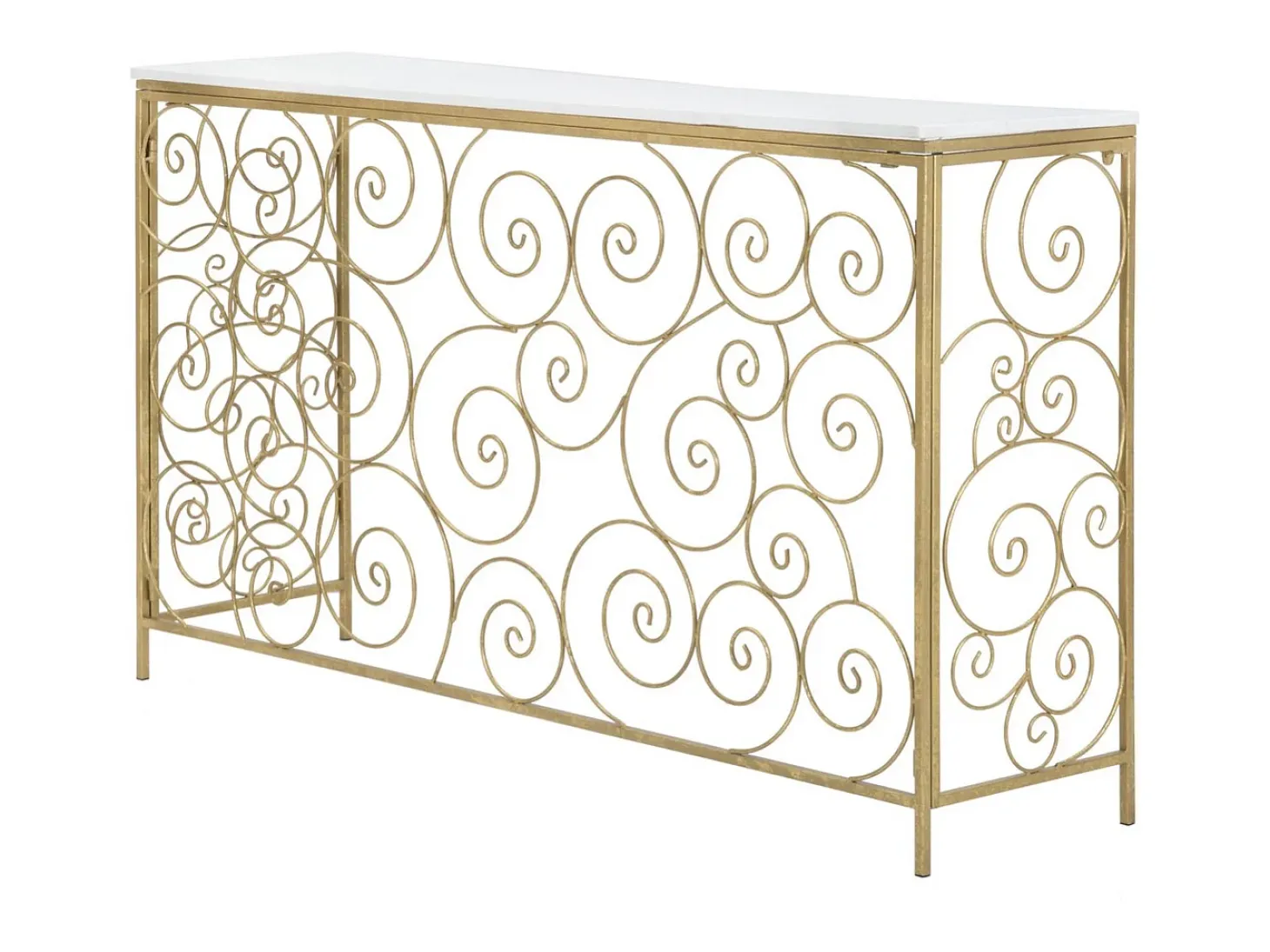 Consola VKH617, Oro, 140x36x82 cm, Kendra Home