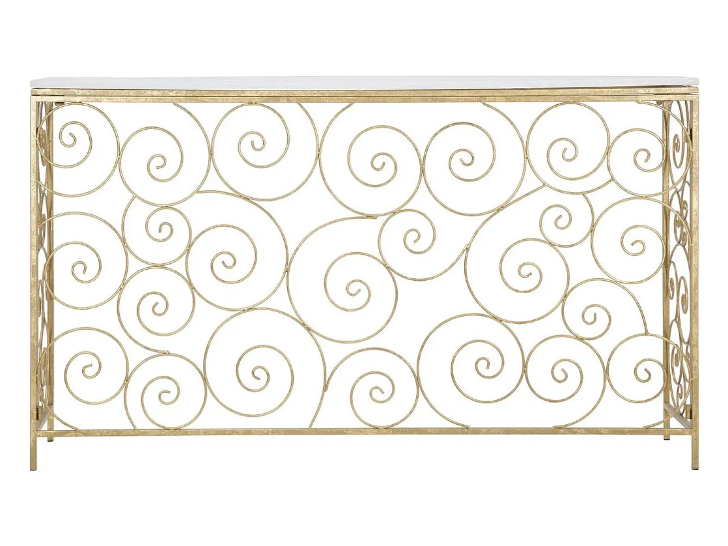 Consola VKH617, Oro, 140x36x82 cm, Kendra Home