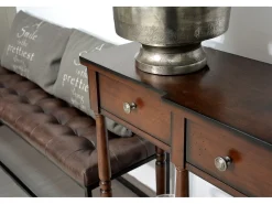 Consola 152.5x86.5x35.5 cm marrón claro Avola AV1632-60
