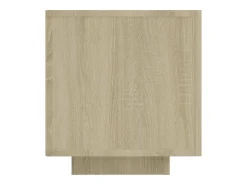 Crescent City Mueble de TV con luces LED roble Sonoma 160x35x40 cm
