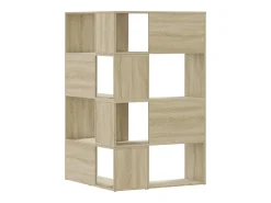 Damir Estantería de esquina 4 niveles madera roble Sonoma 85x85x140cm