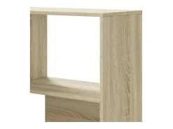 Damir Estantería de esquina 4 niveles madera roble Sonoma 85x85x140cm