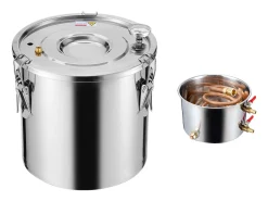 Destilador de Alcohol SucceBuy Destilador de Aguardiente de 19 L, Kit de Destilación de Agua y Alcohol, Acero Inoxidable