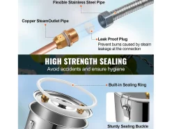Destilador de Alcohol SucceBuy Destilador de Agua sin Gas Moonshine de 19 L con Barril Thumper y Bomba de Agua de 8 W