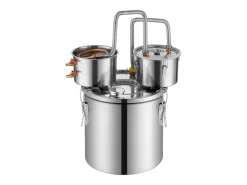 Destilador de Alcohol SucceBuy Destilador de Agua sin Gas Moonshine de 19 L con Barril Thumper y Bomba de Agua de 8 W