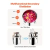 Destilador de Alcohol SucceBuy Destilador de Agua sin Gas de 50 L con Barril Thumper y Bomba de Agua