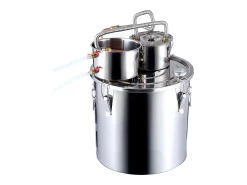 Destilador de Alcohol SucceBuy Destilador de Agua sin Gas de 50 L con Barril Thumper y Bomba de Agua