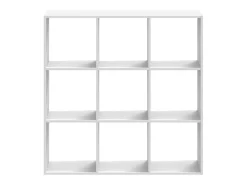 Digna Estantería de madera de ingeniería blanca 102x32x102 cm
