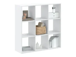 Digna Estantería de madera de ingeniería blanca 102x32x102 cm