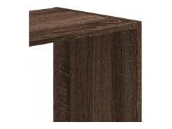 Digna Estantería de madera ingeniería marrón roble 68,5x32x68,5 cm