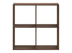 Digna Estantería de madera ingeniería marrón roble 68,5x32x68,5 cm