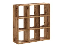 Digna Estantería madera de ingeniería color envejecido 102x32x102 cm