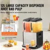 Distribuidor de Bebidas Comerciales SucceBuy 12 L x 2 Depósitos, Distribuidor de Bebidas Heladas y Jugos Fríos