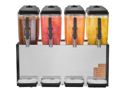 Distribuidor de Bebidas Comerciales SucceBuy 12 L x 4 Depósitos Distribuidor de Bebidas Heladas y Jugos Fríos