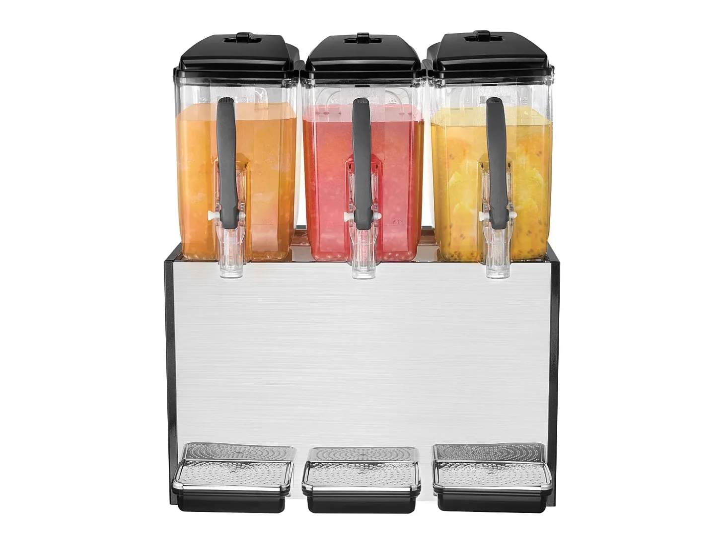 Distribuidor de Bebidas Comerciales SucceBuy 12 L x 3 Depósitos, Distribuidor de Bebidas Heladas y Jugos Fríos