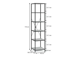 Divisor de ambientes hormigón 40x39.5x174 fyrk