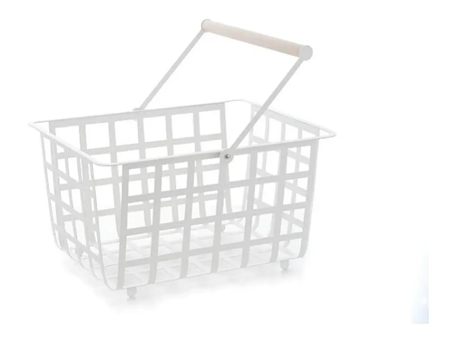 DON HIERRO - Cesta metálica de ordenación con asa, tamaño semi grande, multifuncional y decorativa, ZESTA-