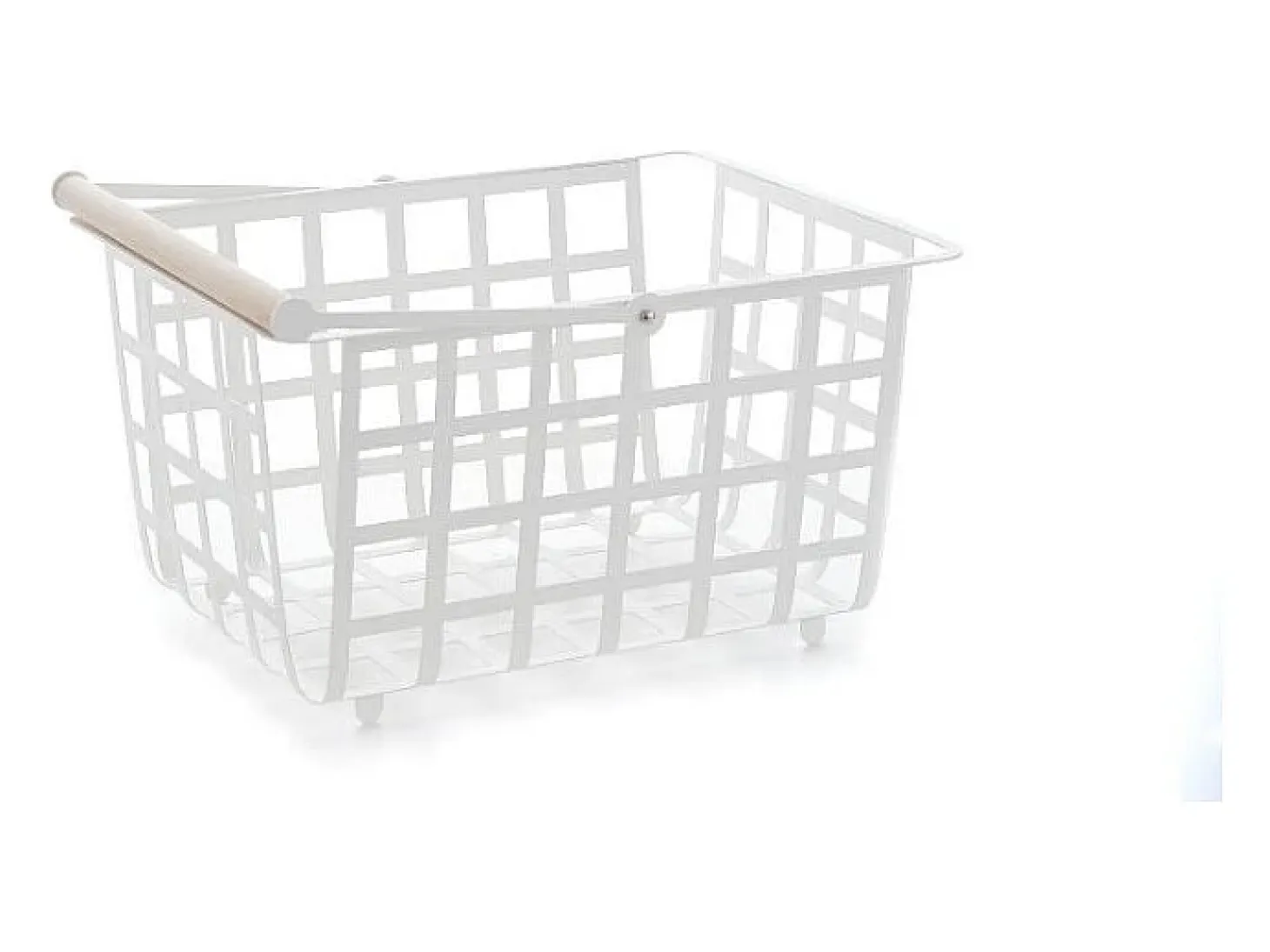 DON HIERRO - Cesta metálica de ordenación con asa, tamaño semi grande, multifuncional y decorativa, ZESTA-