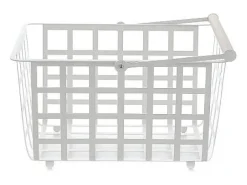 DON HIERRO - Cesta metálica de ordenación con asa, tamaño semi grande, multifuncional y decorativa, ZESTA-