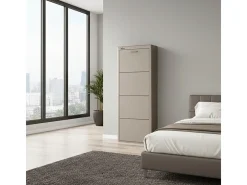 DON HIERRO - Zapatero KIBO gran capacidad de 4 compartimentos ahorro de espacio hasta 12 pares-