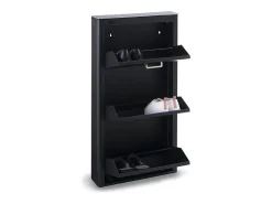 DON HIERRO - Zapatero KIBO compacto de 3 compartimentos ahorro de espacio hasta 9 pares-