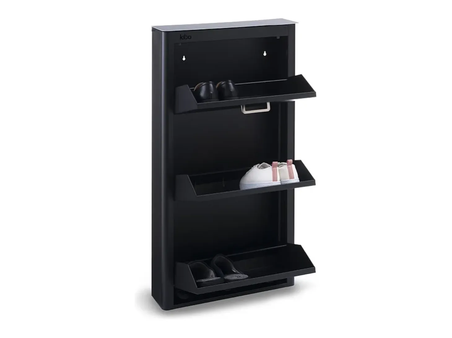 DON HIERRO - Zapatero KIBO compacto de 3 compartimentos ahorro de espacio hasta 9 pares-