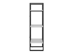 Drachten Estantería de 3 niveles madera contrachapada blanco 40x30x105cm