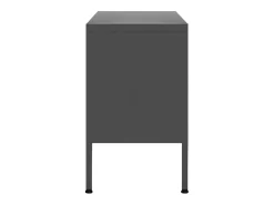 Drøbak Mueble para TV de acero gris antracita 105x35x50 cm