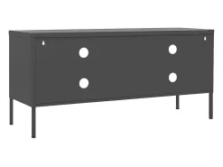 Drøbak Mueble para TV de acero gris antracita 105x35x50 cm