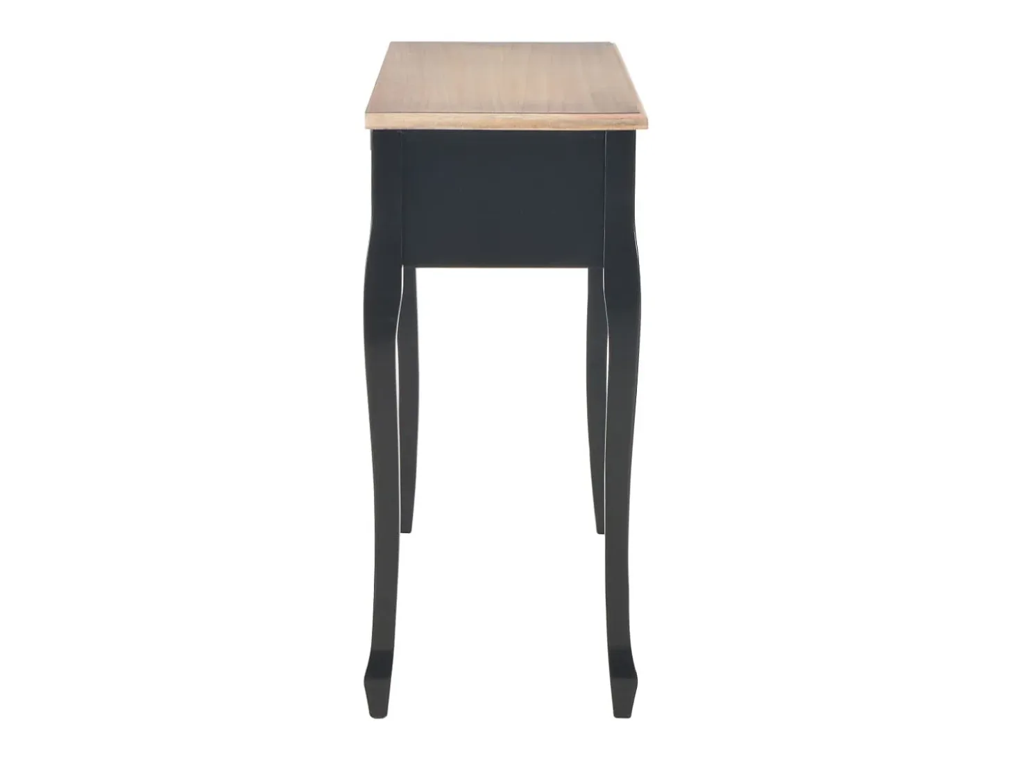 Dressing Console Table with 3 Drawers Black ES211399