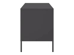 Dundrum Mueble para TV acero negro 68x39x50,5 cm