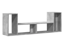 Dunmore Muebles de TV 2 uds madera ingeniería gris hormigón 75x30x50 cm
