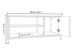 Einar Mueble para TV madera contrachapada roble Sonoma 100x40x45 cm