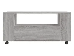 Elli Mueble de TV madera de ingeniería gris Sonoma 102x34,5x43 cm