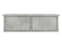 Estante cajones para pared contrachapada hormigón 60x26x18,5cm ES37454
