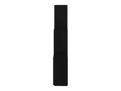 Estante cubo de pared madera contrachapada negro 78x15x93 cm