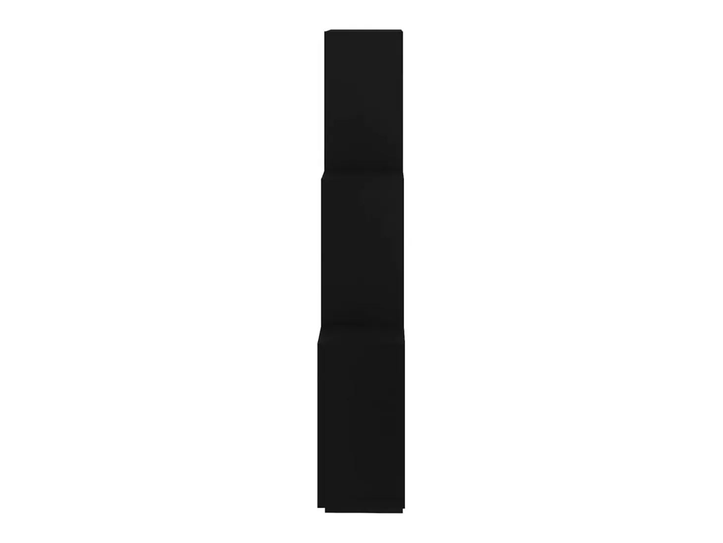 Estante cubo de pared madera contrachapada negro 78x15x93 cm