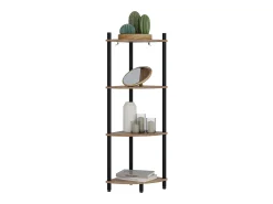 Estante de esquina oro power roble/antracita 29x29x102.5 bivio