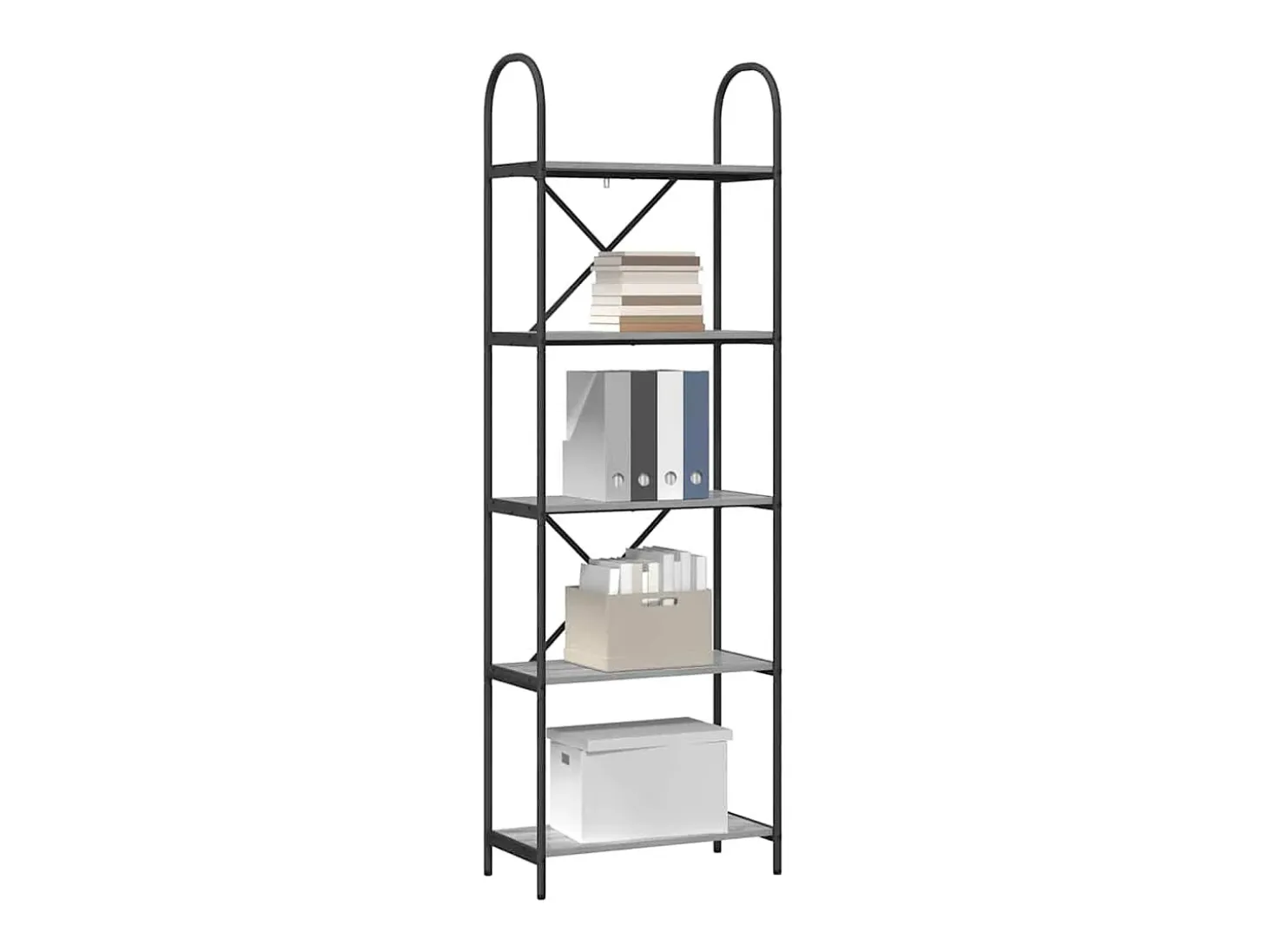 Estante de libros Gris sonoma 60 x 30 x 183 cm